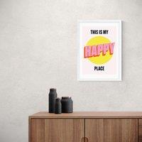 East End Prints Happy Place Print