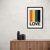 East End Prints Retro Stripe LOVE Sundaze Print