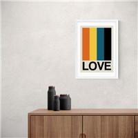 East End Prints Retro Stripe LOVE Sundaze Print
