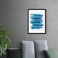 East End Prints Blue Stripes Print