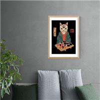 East End Prints Neko Sushi Bar Print