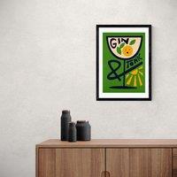 East End Prints Gin & Tonic Print
