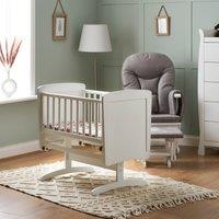 Obaby Gliding Crib, White Pine White