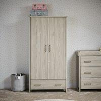 Obaby Nika Double 1 Drawer Wardrobe