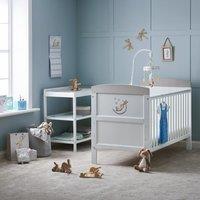 Obaby Grace Inspire Guess Moon Back Cot Bed White