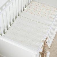 Ickle Bubba Bunnychino 2.5 Tog Cot Quilt White/Brown