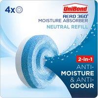 UniBond Aero 360 Moisture Absorber Neutral Refill x4