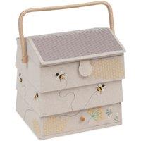 Hobby Gift Bee Hive Drawer Large Sewing Box Natural Cream/Yellow/Black