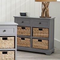 Pacific Devonshire 6 Drawer Chest, Grey Painted Pine Grey