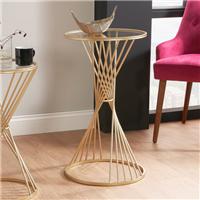 Pacific Liberty Side Table, Iron & Glass
