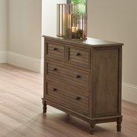 Pacific Ashwell 4 Drawer Chest, Taupe Pine Brown