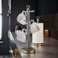 Tower Empire 6 Cup Mug Tree & Kitchen Roll Holder Set