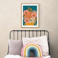 East End Prints Mid Century Bouquet Print