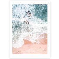 East End Prints Sands of Coral Haze Print