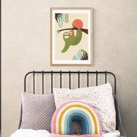 East End Prints Mama Sloth Print