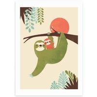 East End Prints Mama Sloth Print