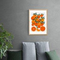 East End Prints Orange Harvest Print
