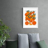 East End Prints Orange Harvest Print