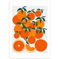 East End Prints Orange Harvest Print