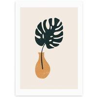 East End Prints Monstera Vase Print