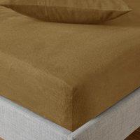Soft & Cosy Luxury Cotton Fitted Sheet Gold