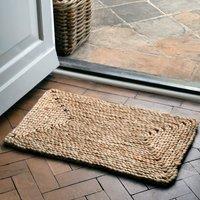 Cedar & Sage Braided Jute Doormat Brown