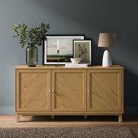 Hadley 3 Door Sideboard, Oak Effect