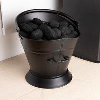 Snug - Fireside Black Iron Coal Bucket Black