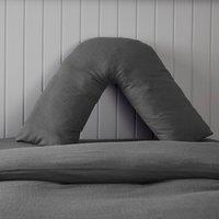 Soft & Cosy Luxury Brushed Cotton V-Shape Pillowcase Grey