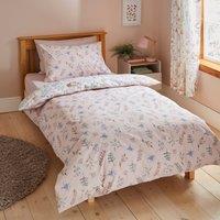 Woodland Reversible Pink Duvet and Pillowcase Set