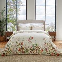 Dorma Rambling Rose Cream Cotton Duvet Cover and Pillowcase Set