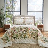 Dorma Rambling Rose Cream Cotton Bedspread