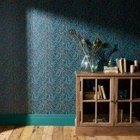 Moorland Plume Wallpaper Blue