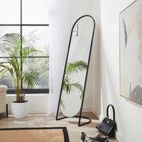 Modern Arch Free Standing Mirror, Black Black