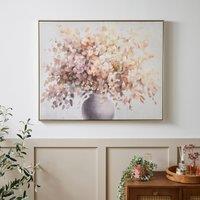 Churchgate Amber Florals Framed Canvas