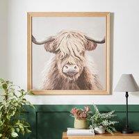 Highland Cow Framed Canvas