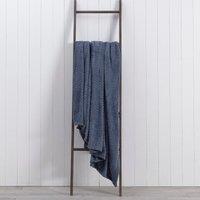 Amelia 200cm x 200cm Throw Denim Blue