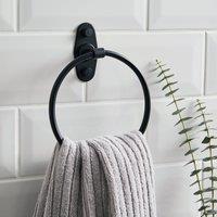 Essentials Towel Ring Black