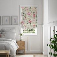 Cassia Blackout Pink Roman Blind