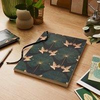 Waters & Noble A4 Soft Cover Notebook Oriental Crane MultiColoured