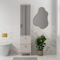 Elsie Tallboy Mirrored Bathroom Storage Unit