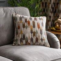 Kelso Cut Velvet Cushion Natural