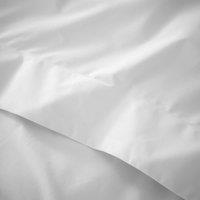 Hotel 230 Thread Count Crisp Cotton Percale Flat Sheet White
