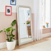 Sandstone Washed Rectangle Full Length Leaner Mirror Beige