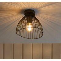 Elements Jaula Outdoor Flush Porch Ceiling Light