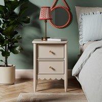 Remi 2 Drawer Bedside Table Natural