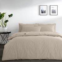 Pure Cotton Natural Plain Dye Duvet Cover Cream