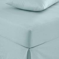 Pure Cotton Fitted Sheet Light Blue