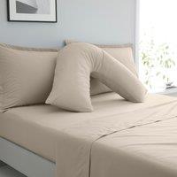 Pure Cotton V-Shaped Pillowcase Cream