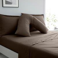 Pure Cotton V-Shaped Pillowcase Brown